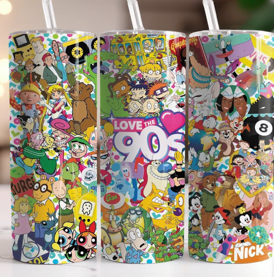 Cartoon 90's Tumbler